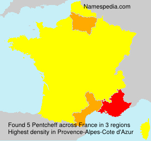 Surname Pentcheff in France