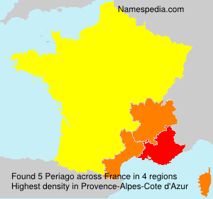 Surname Periago in France