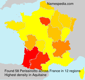 Surname Perissinotto in France