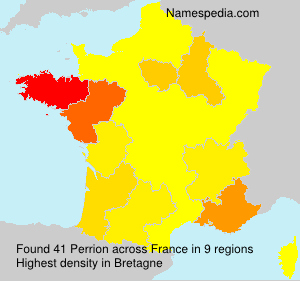 Surname Perrion in France