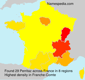 Surname Perritaz in France