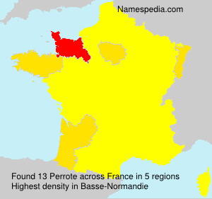 Surname Perrote in France