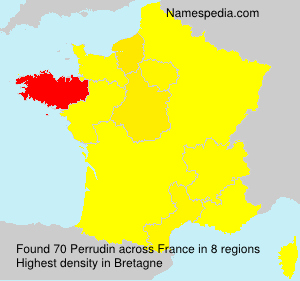 Surname Perrudin in France