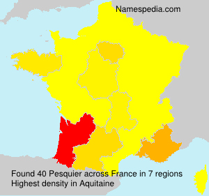 Surname Pesquier in France