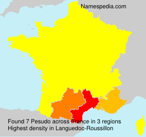 Surname Pesudo in France