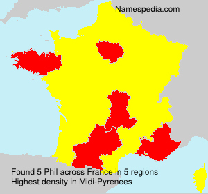 Surname Phil in France