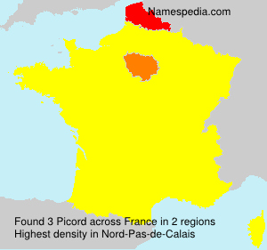 Surname Picord in France