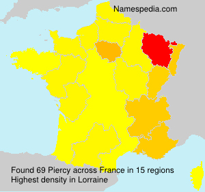 Surname Piercy in France