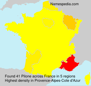 Surname Pilone in France