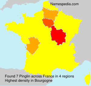 Surname Pinglin in France