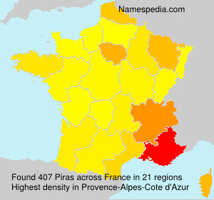 Surname Piras in France