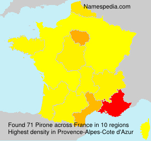 Surname Pirone in France
