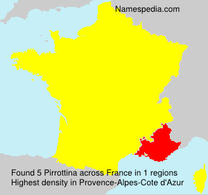 Surname Pirrottina in France
