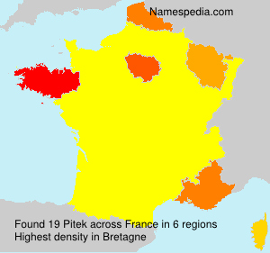 Surname Pitek in France