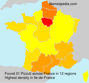 Surname Pizzuti in France