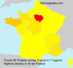 Surname Poidatz in France