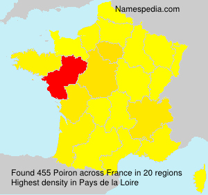 Surname Poiron in France