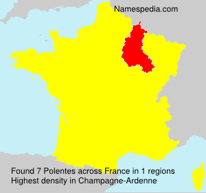 Surname Polentes in France