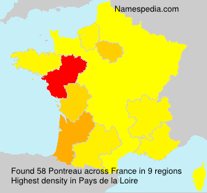 Surname Pontreau in France