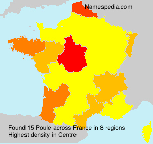 Surname Poule in France