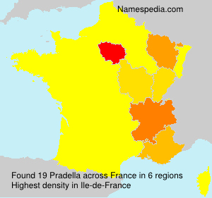 Surname Pradella in France