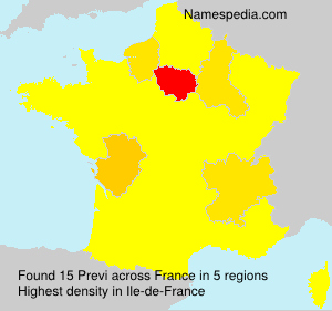 Surname Previ in France