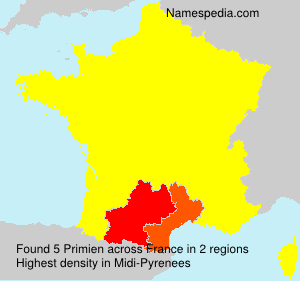 Surname Primien in France
