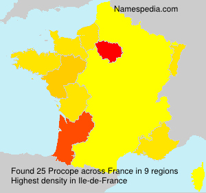 Surname Procope in France