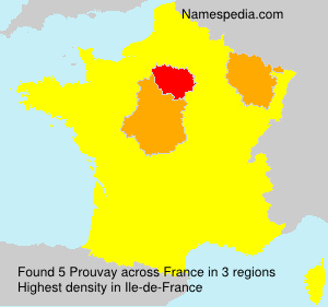 Surname Prouvay in France