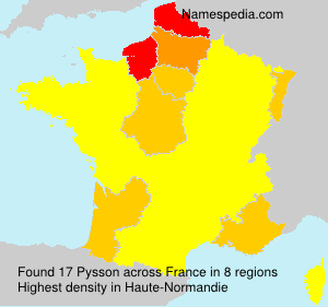 Surname Pysson in France