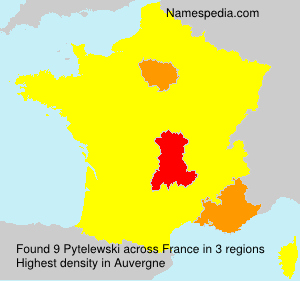 Surname Pytelewski in France