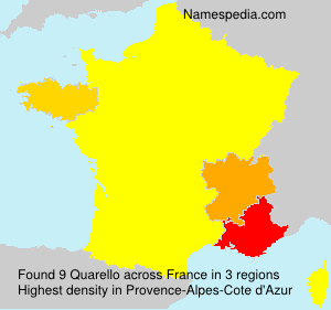 Surname Quarello in France