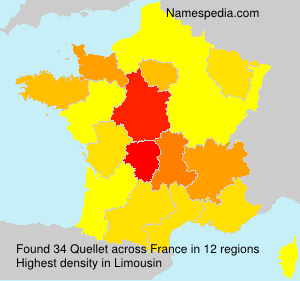 Surname Quellet in France