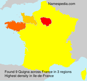 Surname Quigna in France