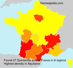 Surname Quintanilla in France