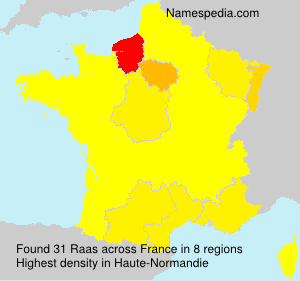 Surname Raas in France