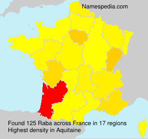 Surname Raba in France