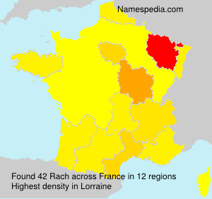 Surname Rach in France