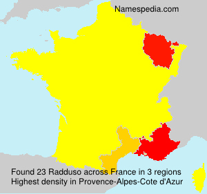 Surname Radduso in France