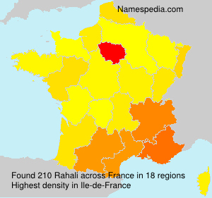 Surname Rahali in France