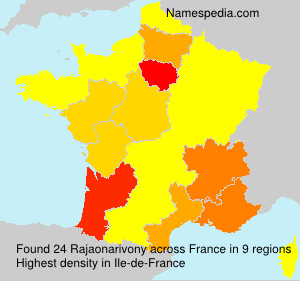 Surname Rajaonarivony in France