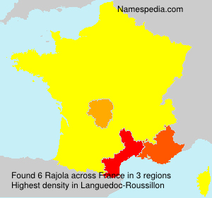 Surname Rajola in France