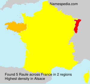 Surname Raule in France