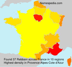 Surname Rebbani in France