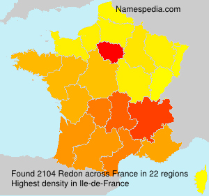 Surname Redon in France