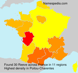 Surname Reeve in France