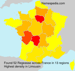 Surname Regeasse in France