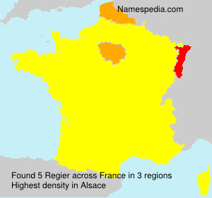 Surname Regier in France
