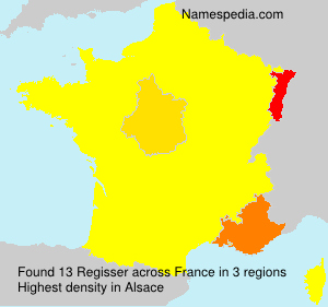 Surname Regisser in France