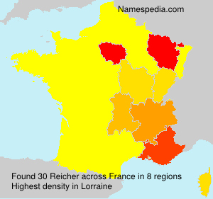 Surname Reicher in France